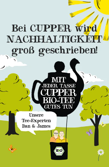 Header Banner "Bei Cupper wird Nachhaltigkeit groß geschrieben"